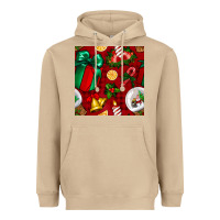 Mushroom christmas snow globe seamless pattern Heavyweight Hoodie - BundleAndBundleShop