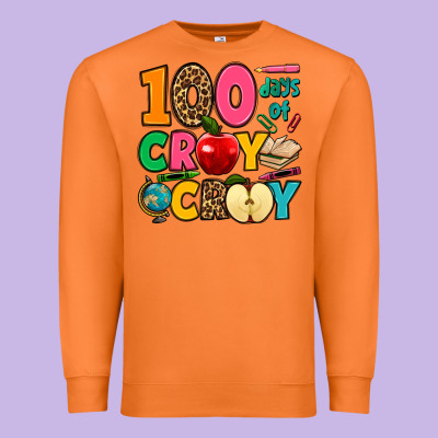 100 Days Of Cray Cray Premium Sweatshirt Designed By Jasminsmagicworld