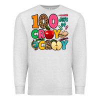 Oatmeal Heather 100 days of cray cray Premium Sweatshirt - Jasminsmagicworld