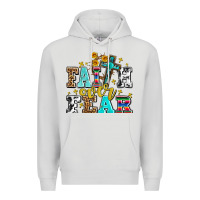 Dove Grey faith over fear with cross and sunflowers Premium Hoodie - AdoDesignShop