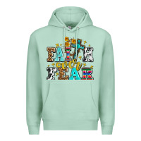 Seafoam faith over fear with cross and sunflowers Premium Hoodie - AdoDesignShop