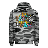 Slate Camo faith over fear with cross and sunflowers Premium Hoodie - AdoDesignShop