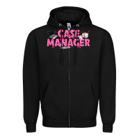 Black breast cancer case manager Zipper Hoodie - texasbilliewilder