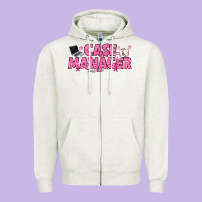 Breast Cancer Case Manager Zipper Hoodie Designed By Texasbilliewilder