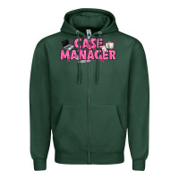 Sports Green breast cancer case manager Zipper Hoodie - texasbilliewilder