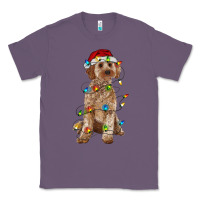 Lavender cockapoo with christmas lights Classic Tee - RanaPortraitStore