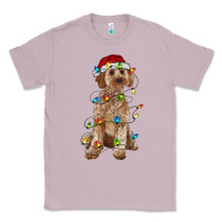 Lilac cockapoo with christmas lights Classic Tee - RanaPortraitStore