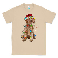 Mushroom cockapoo with christmas lights Classic Tee - RanaPortraitStore