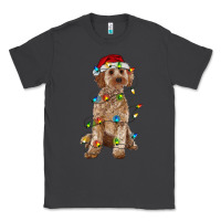 Smoke cockapoo with christmas lights Classic Tee - RanaPortraitStore