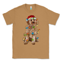 Toasted Coconut cockapoo with christmas lights Classic Tee - RanaPortraitStore