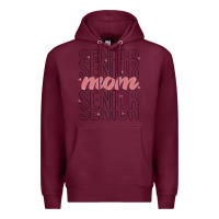 Burgundy mom senior Premium Hoodie - MaliasSmallBusiness