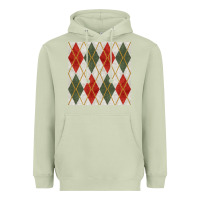Matcha christmas diamond plaid seamless pattern Heavyweight Hoodie - BundleAndBundleShop