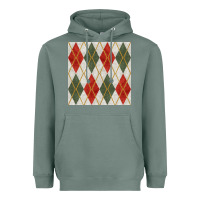Sage christmas diamond plaid seamless pattern Heavyweight Hoodie - BundleAndBundleShop