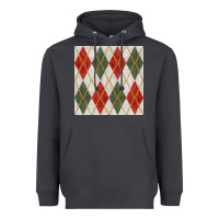 Smoke christmas diamond plaid seamless pattern Heavyweight Hoodie - BundleAndBundleShop
