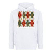 White christmas diamond plaid seamless pattern Heavyweight Hoodie - BundleAndBundleShop
