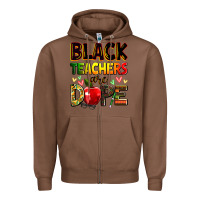 Chestnut Black Teacher's are dope juneteenth Zipper Hoodie - Zillion Design Studio