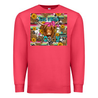 Cardinal just a little moody long haired cow Premium Sweatshirt - Jasminsmagicworld