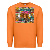 Carrot just a little moody long haired cow Premium Sweatshirt - Jasminsmagicworld