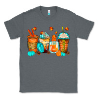 Charcoal Heather thankful coffee cups Classic Tee - Zillion Design Studio