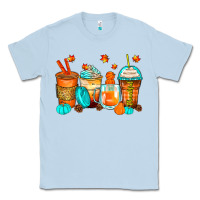 Dusty Blue thankful coffee cups Classic Tee - Zillion Design Studio