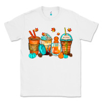 White thankful coffee cups Classic Tee - Zillion Design Studio
