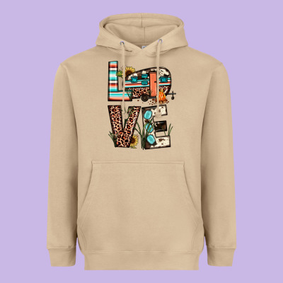 Love Camp Heavyweight Hoodie Designed By Jahusdesignshop