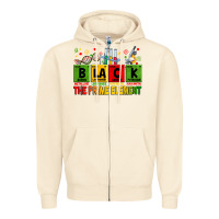 Sandshell Black the prime element juneteenth Zipper Hoodie - Zillion Design Studio