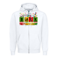White Black the prime element juneteenth Zipper Hoodie - Zillion Design Studio