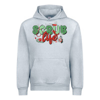 Heather Grey scrub life Urban Hoodie - MaliasSmallBusiness
