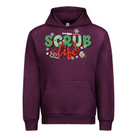Mauve Wine scrub life Urban Hoodie - MaliasSmallBusiness