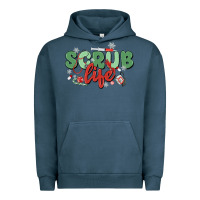 Pigment Midnight Navy scrub life Urban Hoodie - MaliasSmallBusiness
