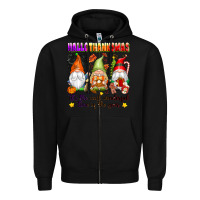 Black hallothanksmas its the most wonderful time of the Zipper Hoodie - texasbilliewilder