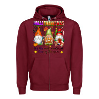 Burgundy hallothanksmas its the most wonderful time of the Zipper Hoodie - texasbilliewilder