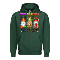 Sports Green hallothanksmas its the most wonderful time of the Zipper Hoodie - texasbilliewilder