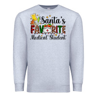 Heather Grey santa's favorite medical student Premium Sweatshirt - AdoDesignShop