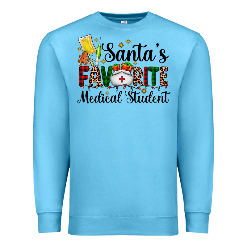 Santa's Favorite Medical Student Premium Sweatshirt by AdoDesignShop | Teevron