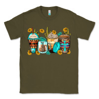 Army Green blessed coffee cups Classic Tee - Zillion Design Studio