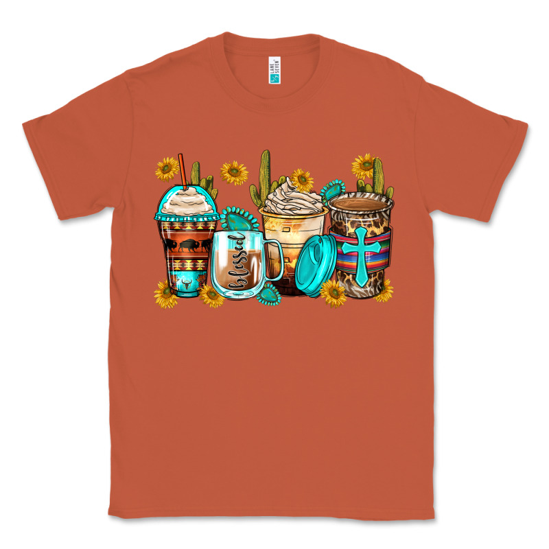 Blessed Coffee Cups Classic Tee by Zillion Design Studio | Teevron