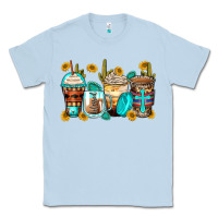 Dusty Blue blessed coffee cups Classic Tee - Zillion Design Studio