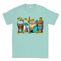 Seafoam blessed coffee cups Classic Tee - Zillion Design Studio