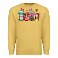 Antique Gold longhaired cow coffee cups Premium Sweatshirt - Jasminsmagicworld