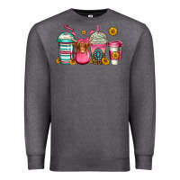 Charcoal Heather longhaired cow coffee cups Premium Sweatshirt - Jasminsmagicworld