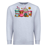 Heather Grey longhaired cow coffee cups Premium Sweatshirt - Jasminsmagicworld
