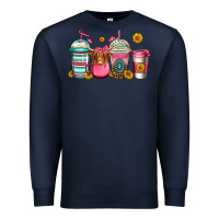 Navy longhaired cow coffee cups Premium Sweatshirt - Jasminsmagicworld