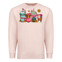 Pale Pink longhaired cow coffee cups Premium Sweatshirt - Jasminsmagicworld