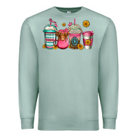 Seafoam longhaired cow coffee cups Premium Sweatshirt - Jasminsmagicworld