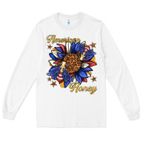 White American honey with bee Long Sleeve Tee - texasbilliewilder