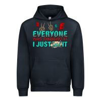 Navy everyone was thinking it i just said Urban Hoodie - NancyCooperArtShop