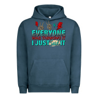 Pigment Midnight Navy everyone was thinking it i just said Urban Hoodie - NancyCooperArtShop