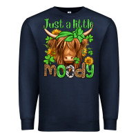 Navy just a little moody st patricks day Premium Sweatshirt - Jasminsmagicworld